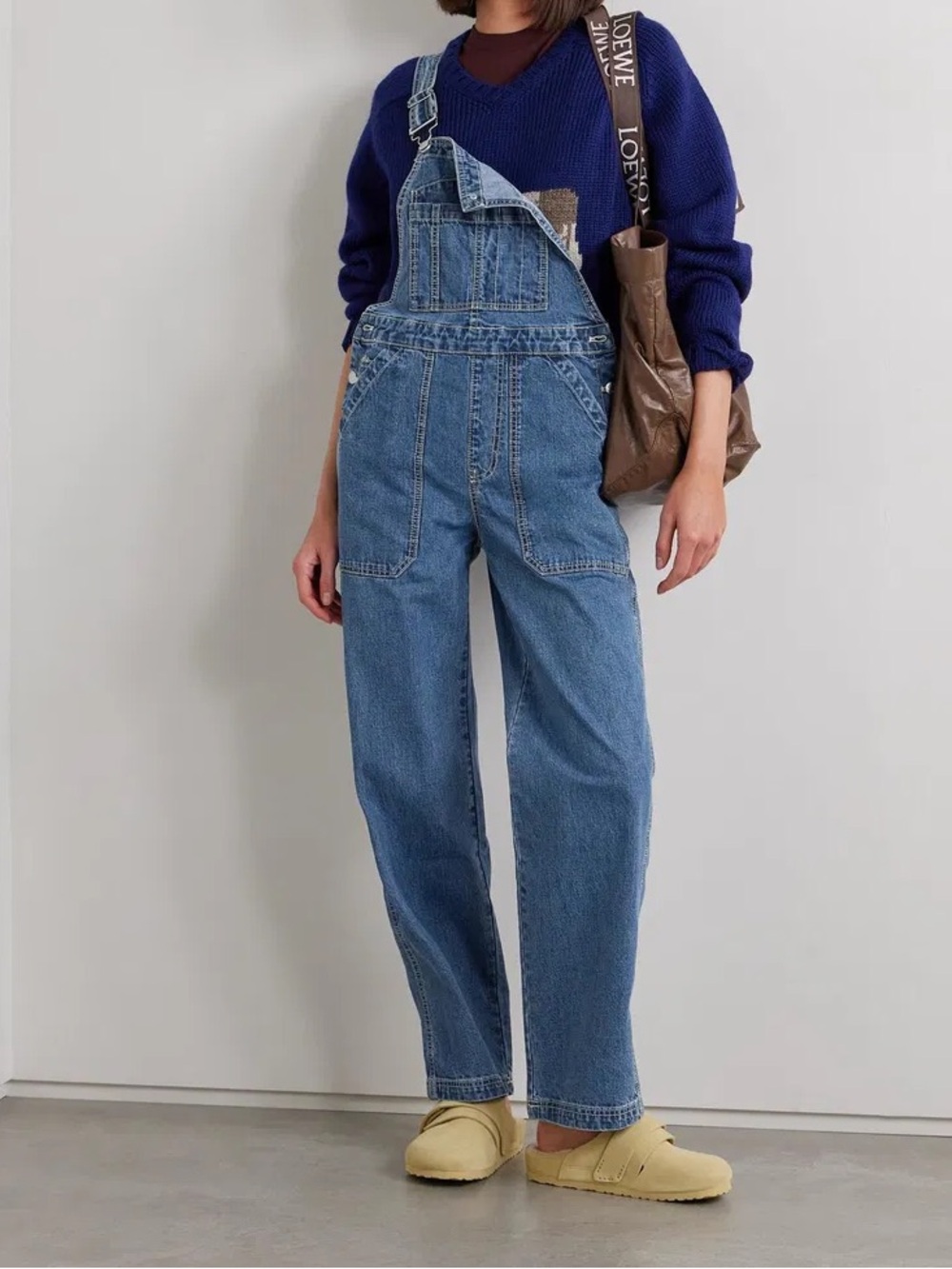 Alex Mill Lili Denim Overalls Size Large